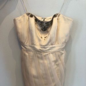 Badgley Mischka Ruched Organza Dress Size 10